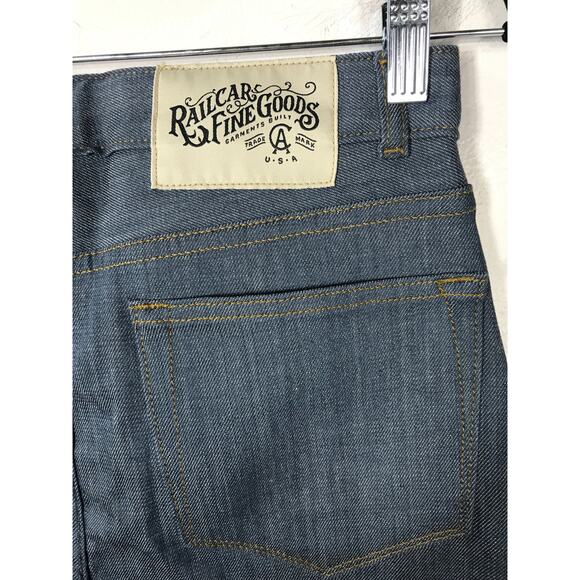 Railcar Fine Good Womens Monrovia Made USA Selvedge Raw Denim Jean Vixen Skinny - Picture 5 of 13